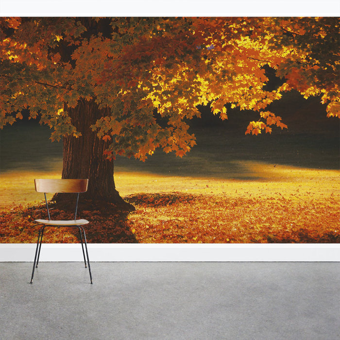 Wallums Wall Decor Fall Foliage Tree 8' x 144" 3 Piece Wall Mural